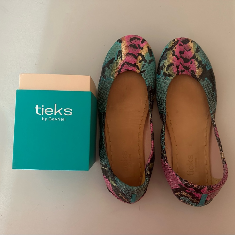 Tieks Electric Snake Flat